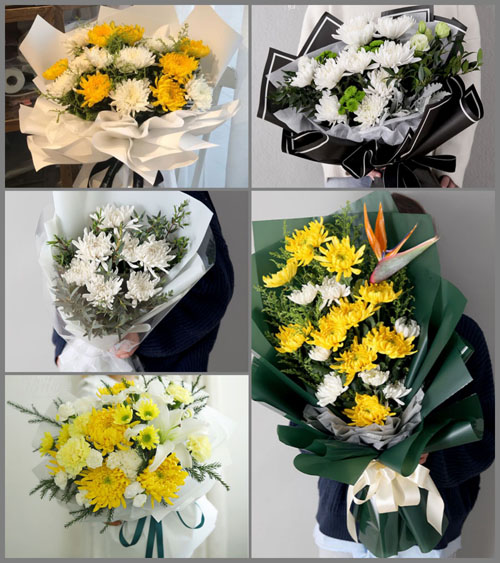 陕西西安市周至县楼观镇白事花束代送